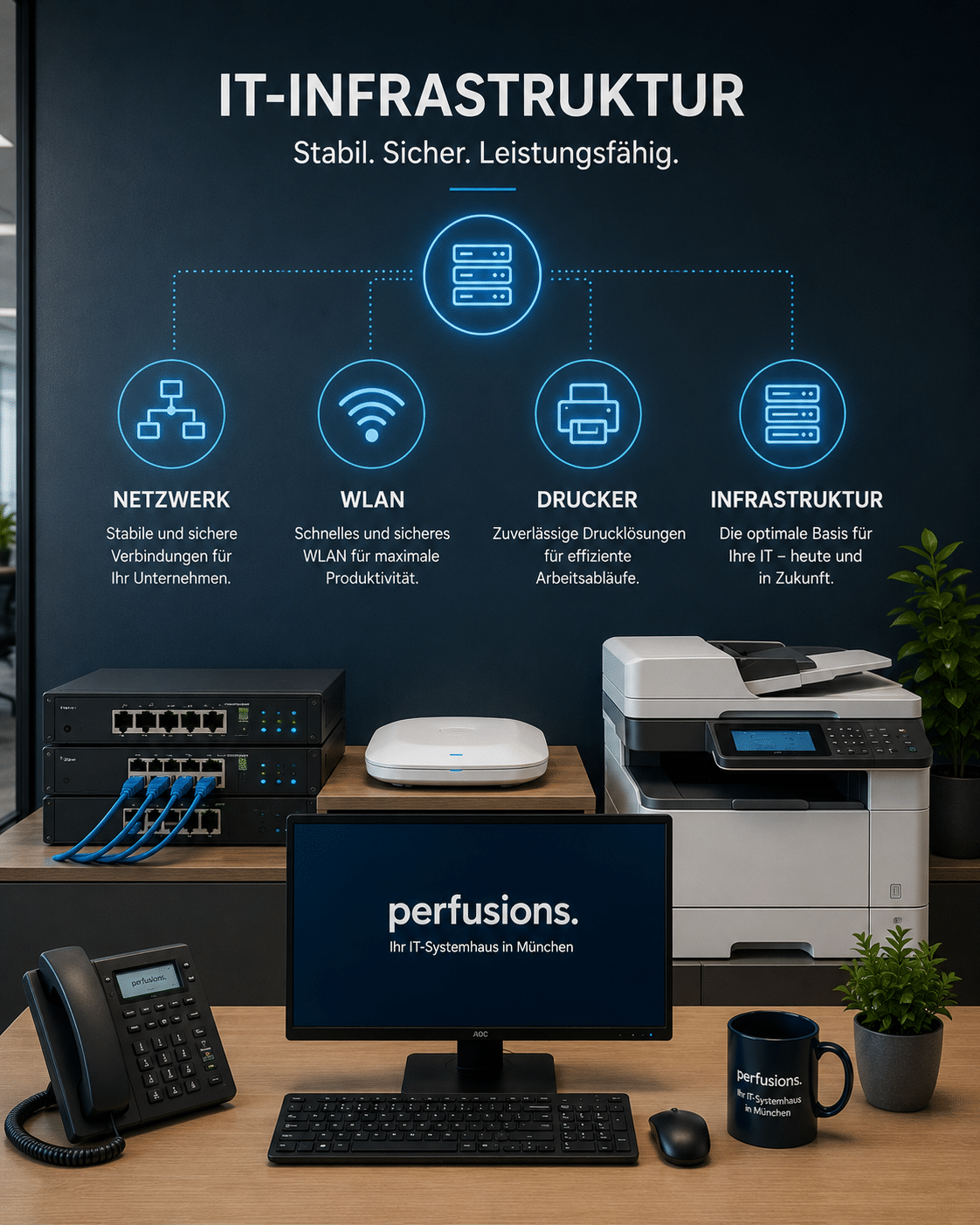Netzwerk, WLAN, Drucker, NAS und Hardware