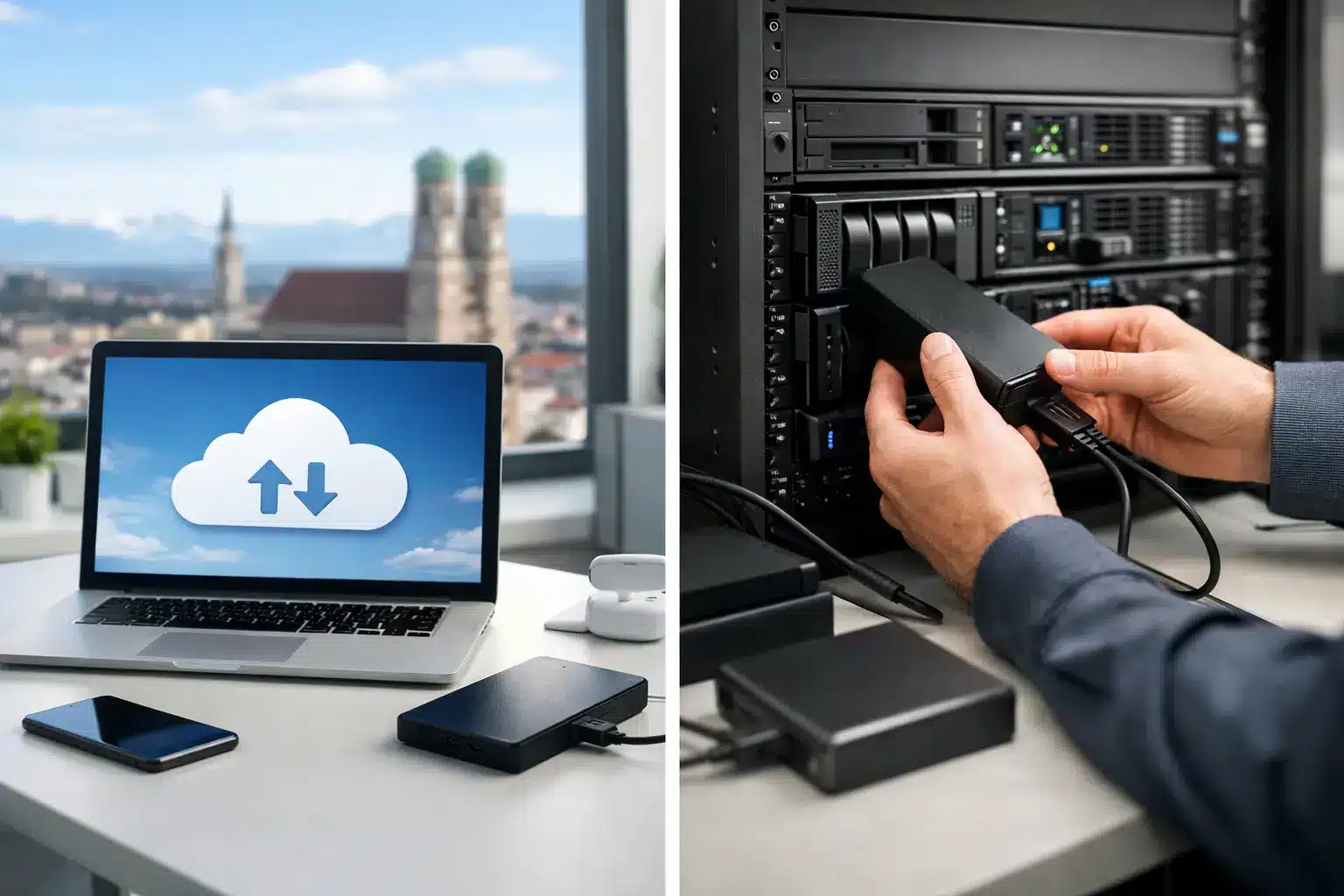 Cloud Backup versus lokales Backup im Vergleich